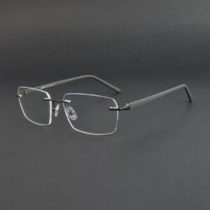 Stylish Ash Rimless Eyeglasses OLD 7535M 003