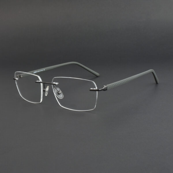 Stylish Ash Rimless Eyeglasses OLD 7535M 003