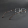 Stylish Coffee Rimless Eyeglasses OLD 7535M 005