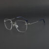 Stylish Navy Blue Rimless Eyeglasses OLD 7605M 005