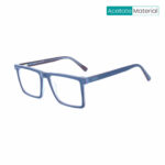 Stylish Blue & Maroon Y2420 C125 Square Eyeglasses