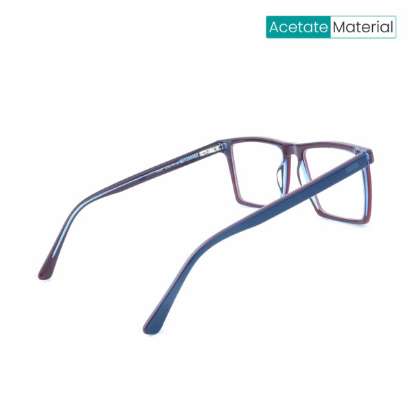 Stylish Blue & Maroon Y2420 C125 Square Eyeglasses