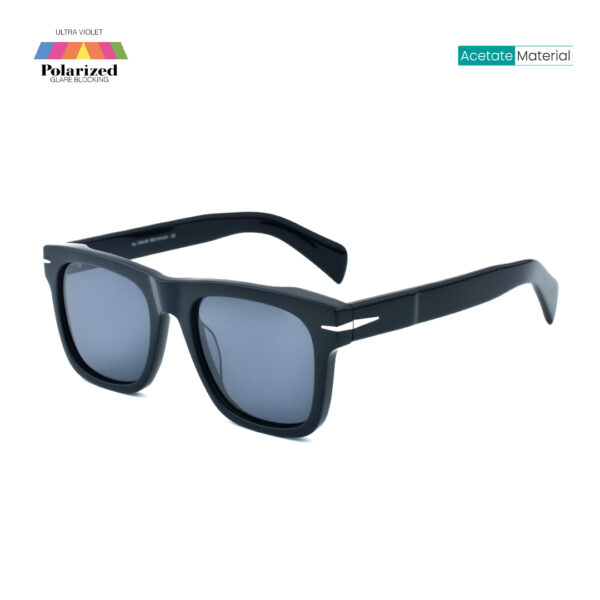 Black 1059 C1 Square Sunglasses