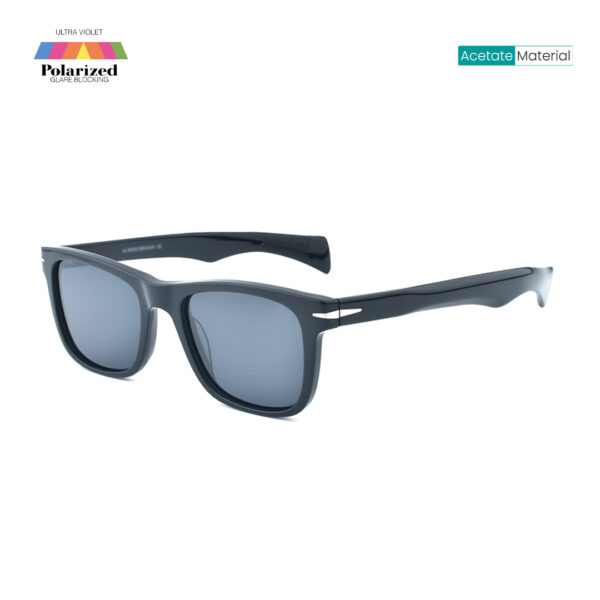 Black Polarized 1072 C1 Square Sunglasses