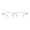 Gun Metal Black Half Rim 88225 C7 Eyeglasses