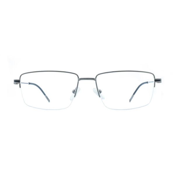 Gun Metal Black Half Rim 88225 C7 Eyeglasses