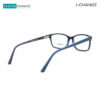 I-CHANGE GPA10032 C01 Black Rectangle Eyeglasses