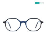 Stylish Hexagonal Tri-Color A2493 C21 Eyeglasses