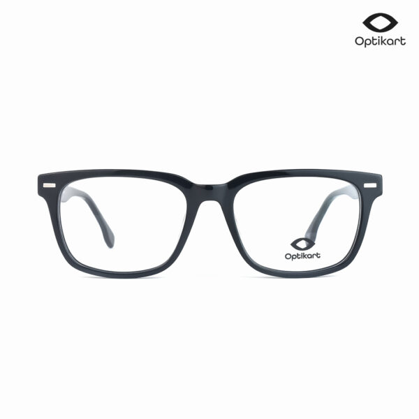 Stylish Black Rectangle Eyeglasses 88017 C1