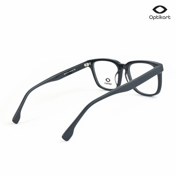 Stylish Black Rectangle Eyeglasses 88017 C1