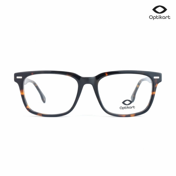 Optikart Dark Havana Rectangle Eyeglasses 88017 C2