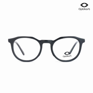 Optikart Black Round Eyeglasses AC31115 C2