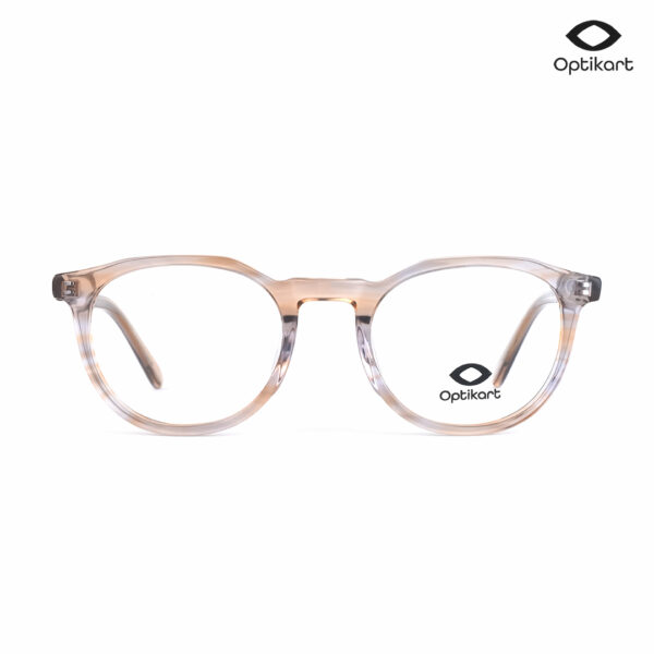 Optikart Translucent Havana Round Eyeglasses AC31115 C3
