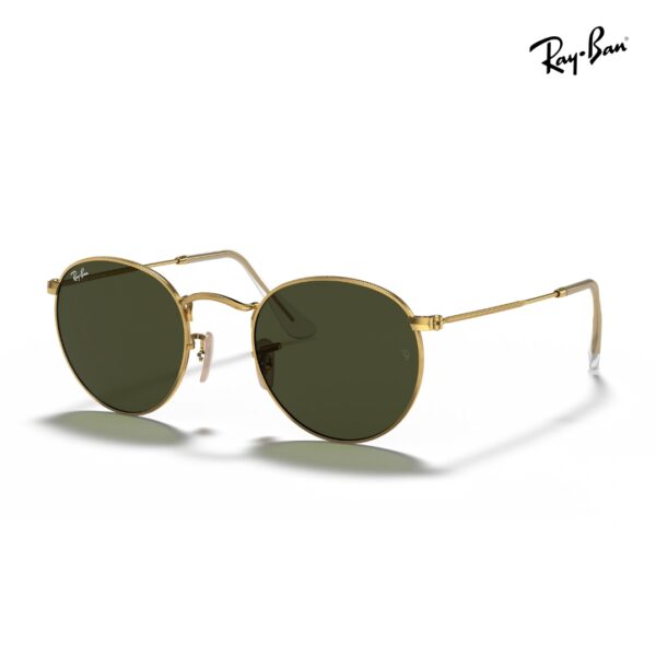 Ray-Ban RB3447 ROUND METAL Arista Gold Sunglasses
