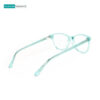 Transparent Teal Women Eyeglasses