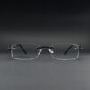 Stylish Rimless OPH 312 0302 GUN BLK Eyeglasses