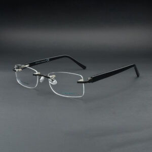 Stylish Rimless OPH 312 0302 GUN BLK Eyeglasses
