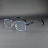Stylish Gun Metal Rimless 90607 C1 Eyeglasses