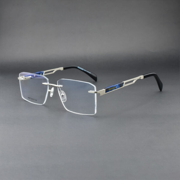 Stylish Silver Rimless 90607 C5 Eyeglasses