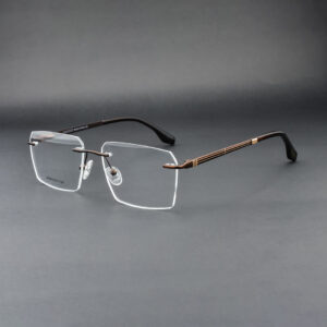 Stylish Rimless 90599 C3 Eyeglasses