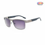 GunMetal Rectangle Polarized PR7066 Sunglasses