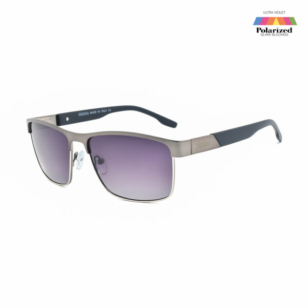 GunMetal Rectangle Polarized PR7066 Sunglasses