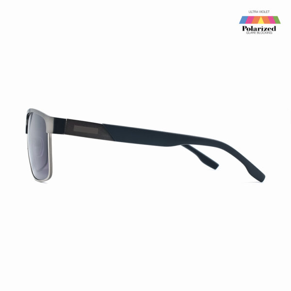 GunMetal Rectangle Polarized PR7066 Sunglasses