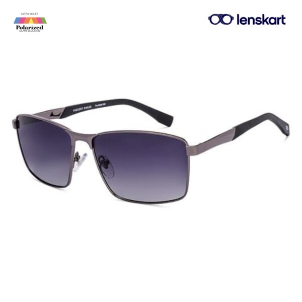 Vincent Chase Gunmetal Black Full Rim Sunglasses VC S13969 C2 XW