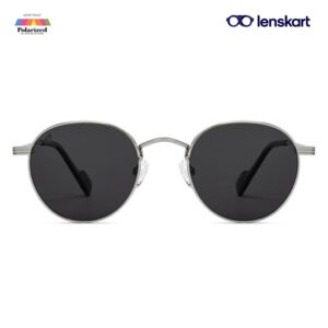 Vincent Chase Black Silver Polarized Sunglasses VC S15398 C2 M