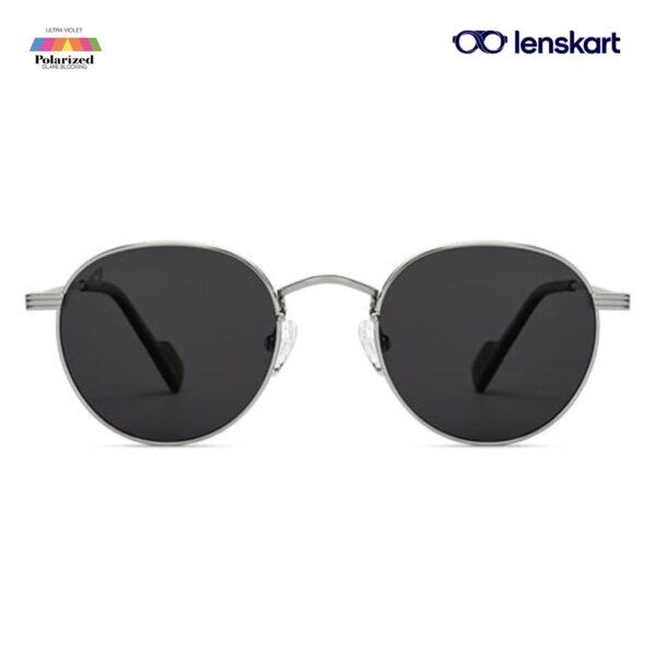 Vincent Chase Black Silver Polarized Sunglasses VC S15398 C2 M
