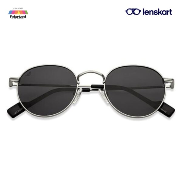 Vincent Chase Black Silver Polarized Sunglasses VC S15398 C2 M