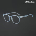 LensKart HUSTLR Sky Blue Full Rim Eyeglasses