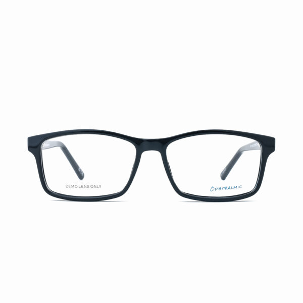 Rectangular Black OPH 100 0202 BLK Eyeglasses