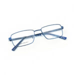 Metal Blue Rectangular Eyeglasses OPH 103 05 BLU