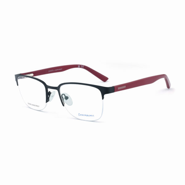 Half Rim OPH 302 0210 BLK RED Eyeglasses