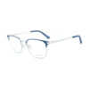 Square Metal OPH SC 112 0512 BLU SLV Eyeglasses
