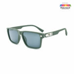 Stylish Square Matte Olive Sunglasses 7114 C4