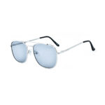 Double-Bridge Silver Sunglasses SUN 111 1212 SLV N