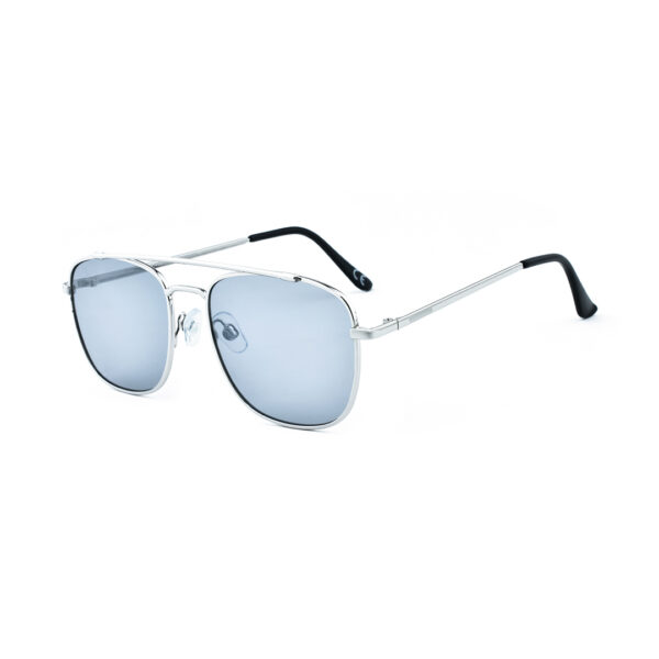 Double-Bridge Silver Sunglasses SUN 111 1212 SLV N