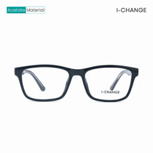I-Change Black Rectangular Eyeglasses R6530 C7