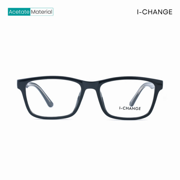 I-Change Black Rectangular Eyeglasses R6530 C7