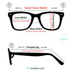Polished Black Grey Sunglasses RBS 5661 Frame Measurement