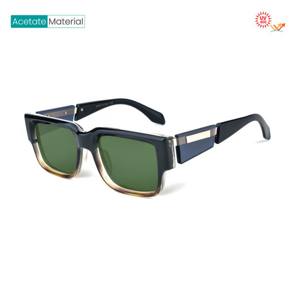Stylish Polished Black Golden Sunglasses MSL 8865 C2