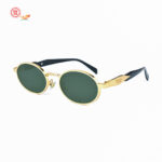 Roundish Sunglasses PR8007 GRN-GLD