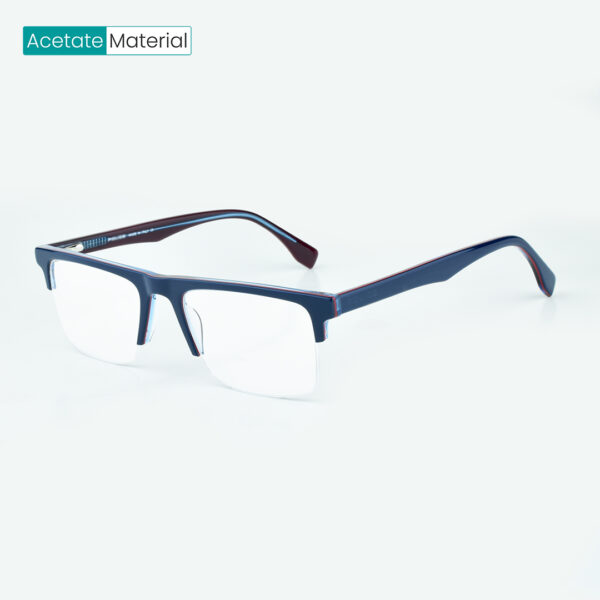 Blue Half Rim Eyeglasses A2650 C125