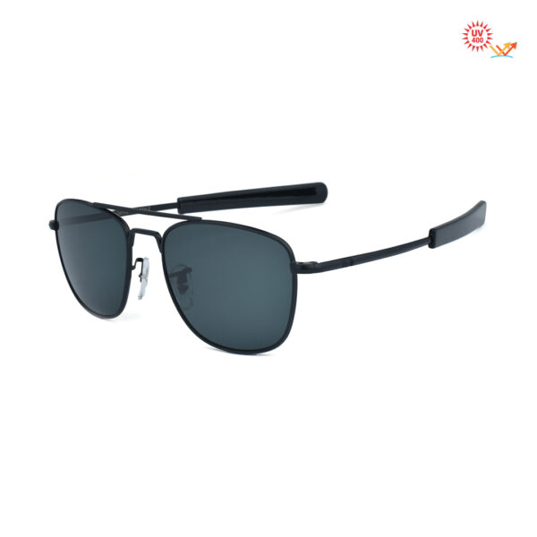 Black Grey Double Bridge Sunglassses