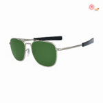 Silver Green Double-Bridge SLV Sunglasses