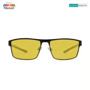 Metal Rectangular Polarized Sunglasses 2585