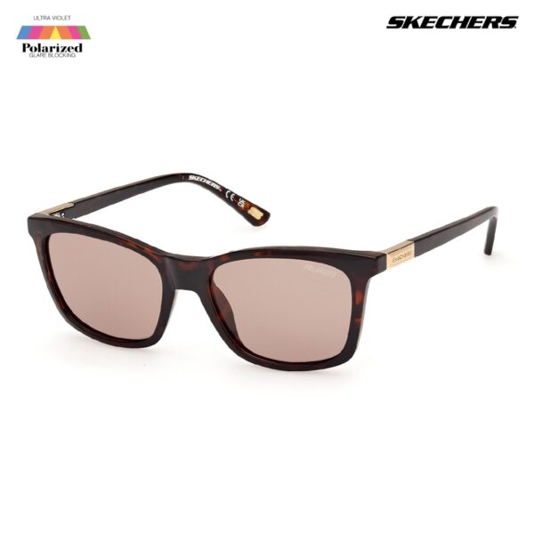 SKECHERS Square Havana Sunglasses SE6360 52H