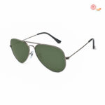 Double-Bridge Gunmetal Sunglasses RBS 3025 W0879